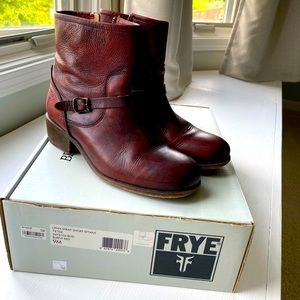 Burnt red Frye boots